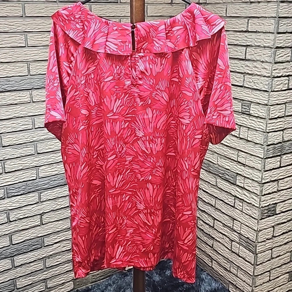 Banana Republic Ladies Ruffle Blouse Sz XL - Picture 4 of 9